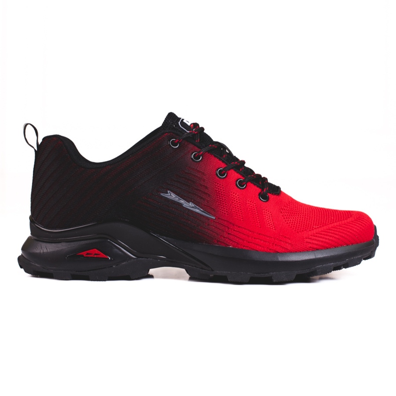 Scarpe sportive da uomo DK nere e rosse nero rosso