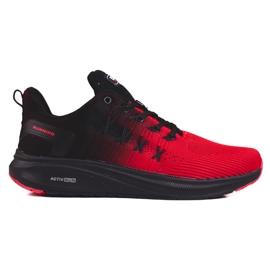 Scarpe sportive da uomo DK nere e rosse nero rosso