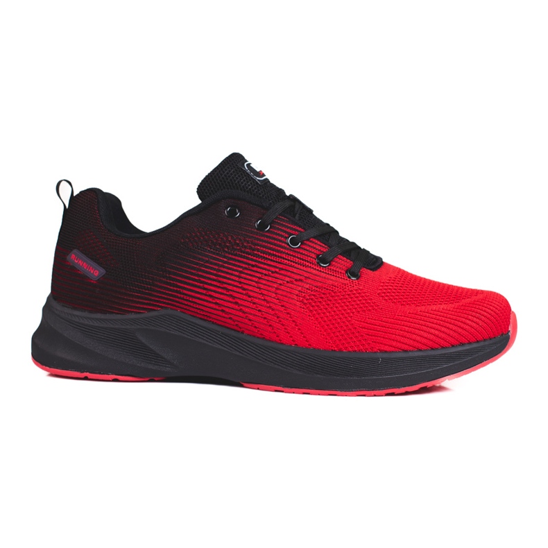 Scarpa sportiva stringata DK bicolore nero rosso