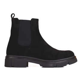 Stivaletti Chelsea da donna in camoscio nero Shelovet