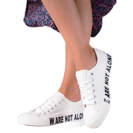 SHELOVET Sneakers bianche alla moda bianca