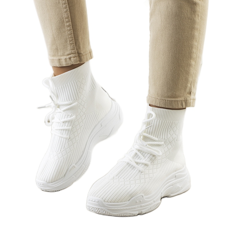 Calzini bianchi di Dowden bianca