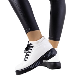 Sneakers bianche con tacco alto di Ambly bianco