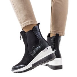 PA1 Sneakers nere sulla zeppa Triaca nero