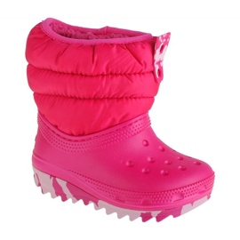 Scarpe Crocs Classic Neo Puff Boot Bambino 207683-6X0 rosa