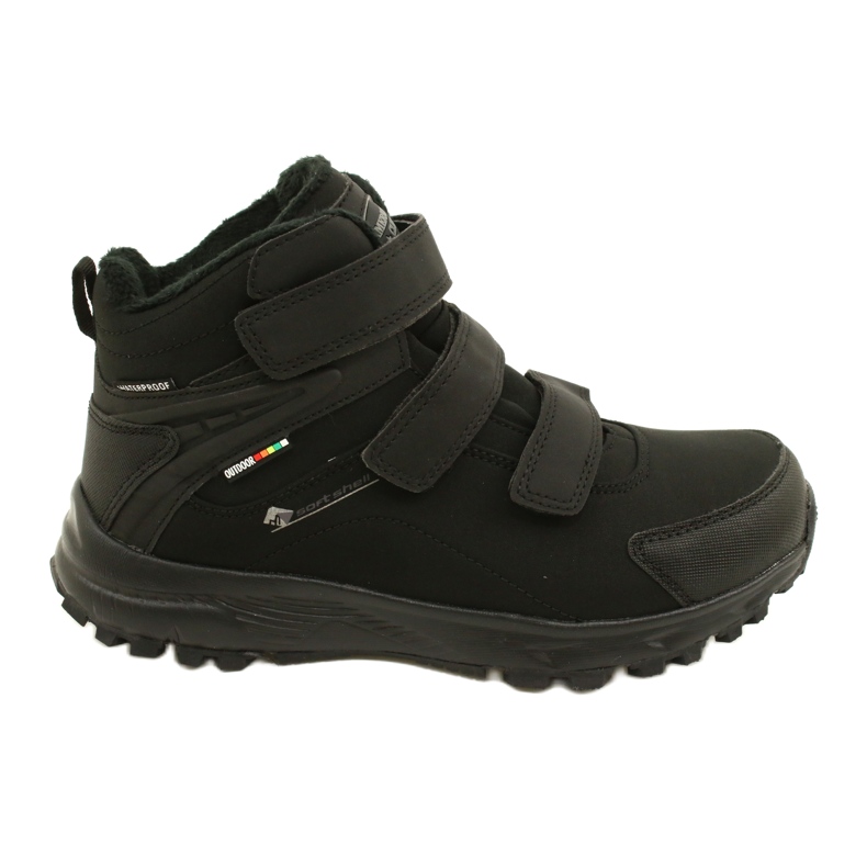 American Club Scarpe invernali americane con membrana nera nero