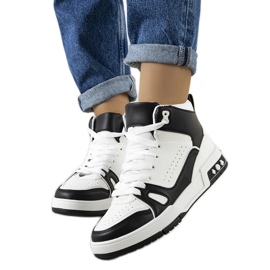 PA1 Sneakers nere di Megatheo bianca nero