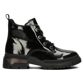 Stivali laccati caldi Filippo DBT4173 BK nero