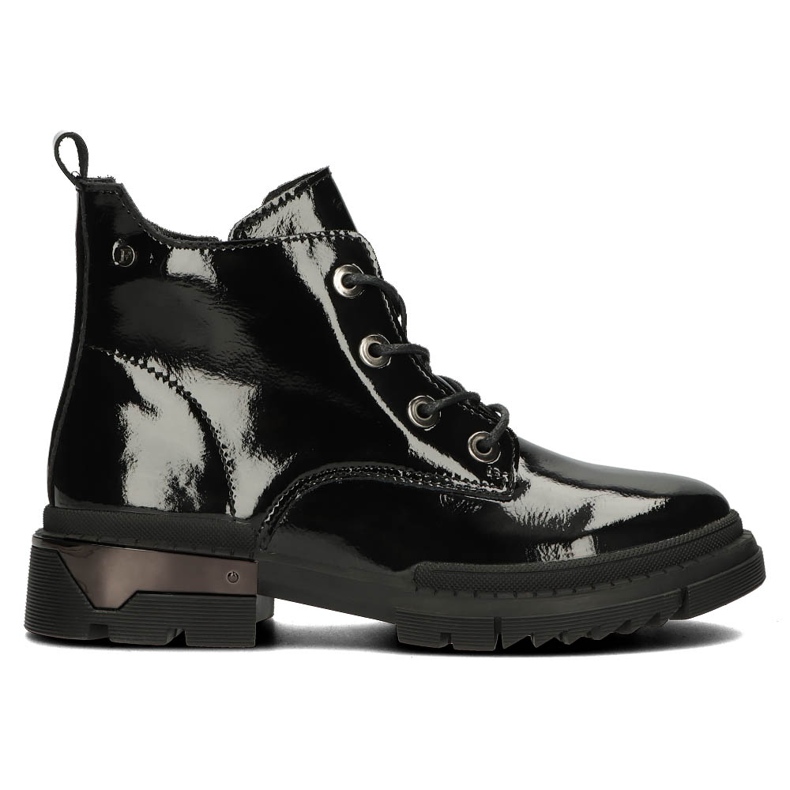 Stivali laccati caldi Filippo DBT4173 BK nero