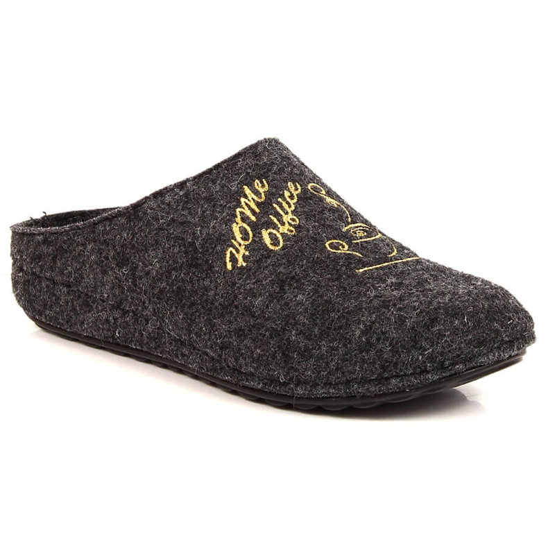 Comode pantofole da donna in feltro grigio Panto Fino