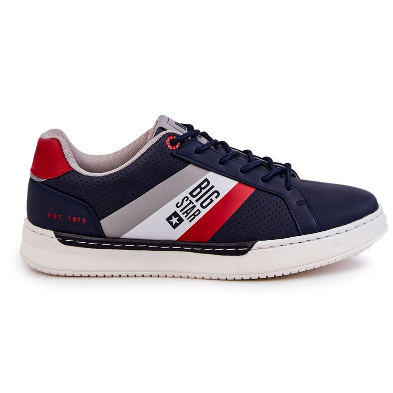 Scarpe sportive da uomo classiche Memory Foam Big Star KK174058 Navy Blue