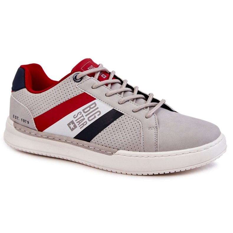 Scarpe sportive da uomo classiche Memory Foam Big Star KK174056 grigio