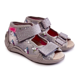 BEFADO S.A. Sandali Con Velcro Unicorn Befado 342P044 Grigio