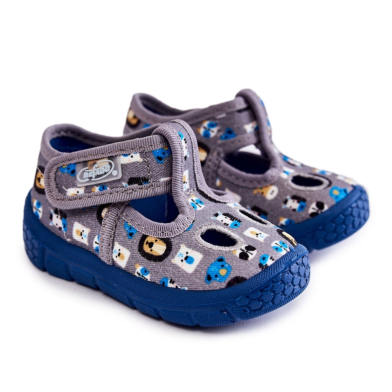 BEFADO S.A. Scarpe Pantofole Befado Animals 533P020 Grigio blu