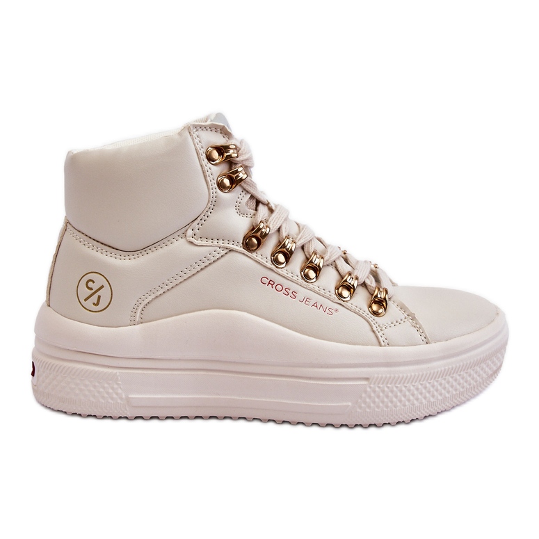 Sneakers alte da donna Cross Jeans KK2R4027C Beige