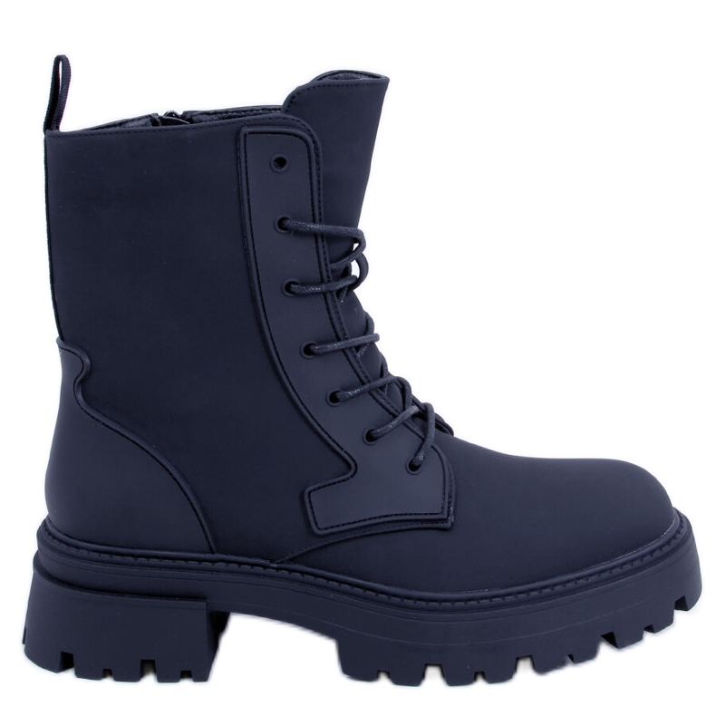 BM Stivali stringati Tamar Black nero