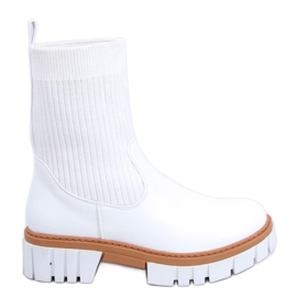 Stivaletti con tomaia flessibile Barrino White bianca