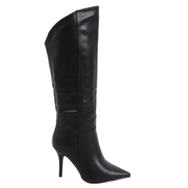 BM Stivaletti a stiletto grana Celestine Black nero