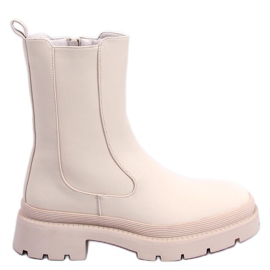 BM Stivaletti Chelsea beige Carmit