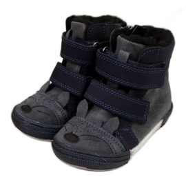 Scarpe da bambino con velcro blu navy Kornecki 6583