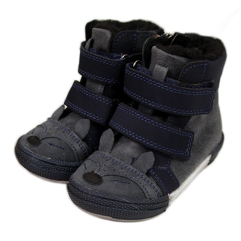 Scarpe da bambino con velcro blu navy Kornecki 6583