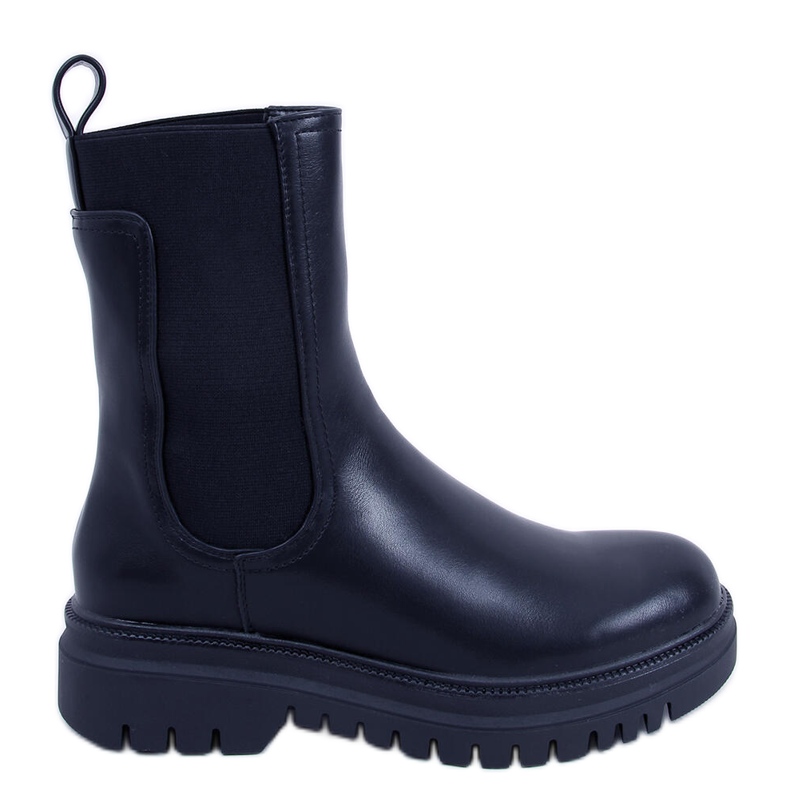 BM Stivaletti Chelsea alti Earth Black nero
