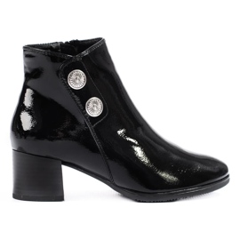 Stivaletti classici da donna in vernice nero