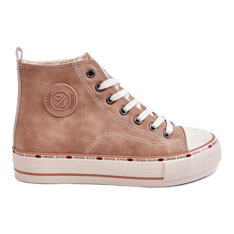 Donna High Cross Jeans KK2R4045C Sneakers beige