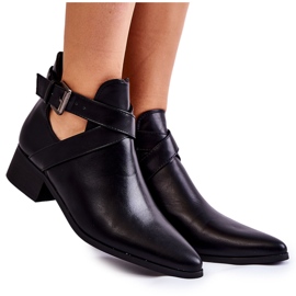 PG1 Stivaletti Da Donna Con Ritagli Black Mandy nero