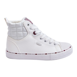 Sneakers alte da donna Cross Jeans KK2R4060C Bianche bianco