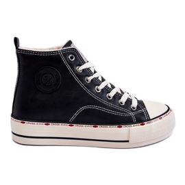 Sneakers Alte Da Donna Cross Jeans KK2R4042C Nere nero