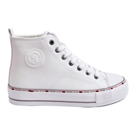 Sneakers alte da donna Cross Jeans KK2R4044C Bianche bianco