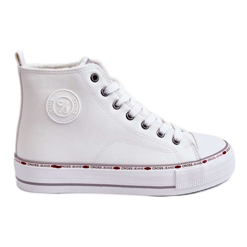 Sneakers alte da donna Cross Jeans KK2R4044C Bianche bianca