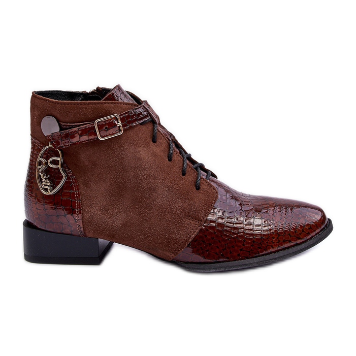 Stivali in pelle da donna Maciejka 5743A-02 Marrone