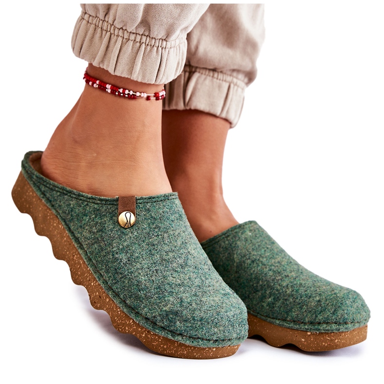 Pantofole domestiche profilattiche Inblu DK-08-007 Verde