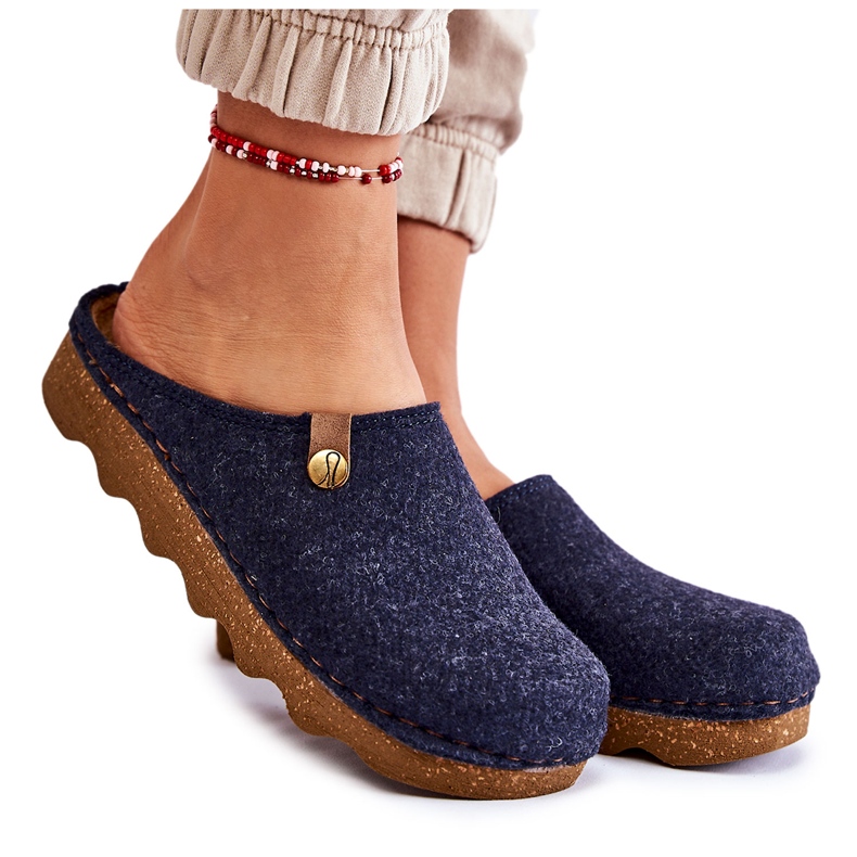 Pantofole domestiche Pantofole profilattiche Inblu DK-08-041 Blu navy