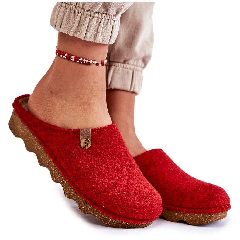 Pantofole domestiche profilattiche Inblu DK-08-075 rosse rosso