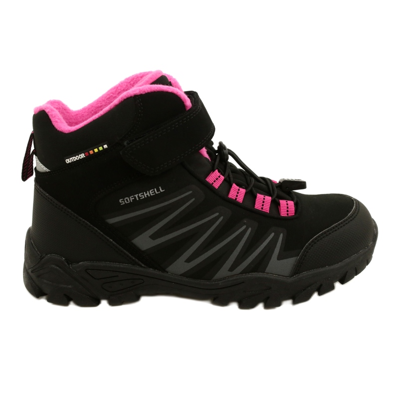 Stivali American Club Softshell con membrana WT112 Nero/Rosa