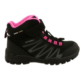 Stivali American Club Softshell con membrana WT107 Nero/Rosa