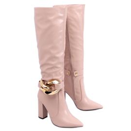 PA1 Sheryl Nude con i tacchi alti beige rosa