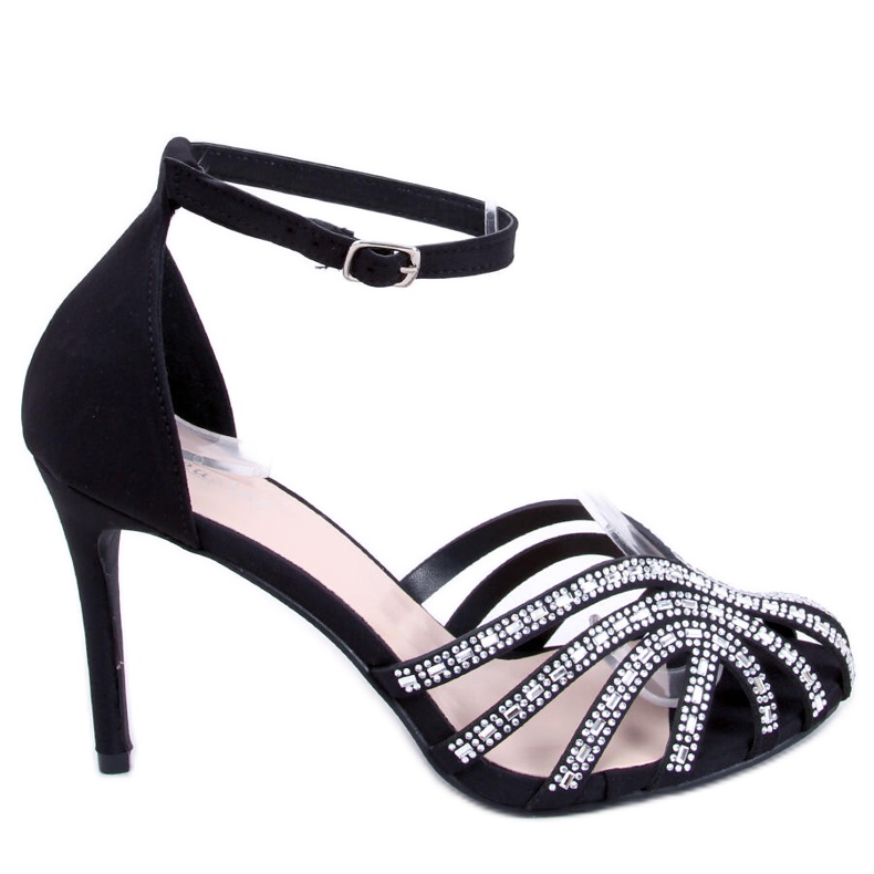 PA1 Borchie Diamond Black con pietre nero