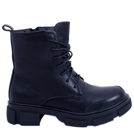PA1 Stivali stringati Coley Black nero