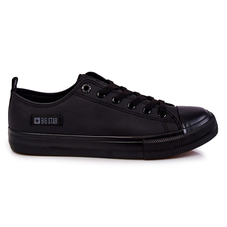 Sneakers Basse da Uomo in Pelle Big Star KK174009 Nere nero