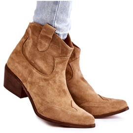 Lewski Shoes Stivaletti da donna Spitz Lewski Scarpe 3236 Beige marrone