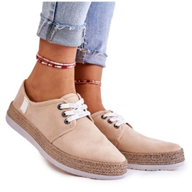 Sneakers Basse da Donna Memory Foam System Big Star Beige KK276005