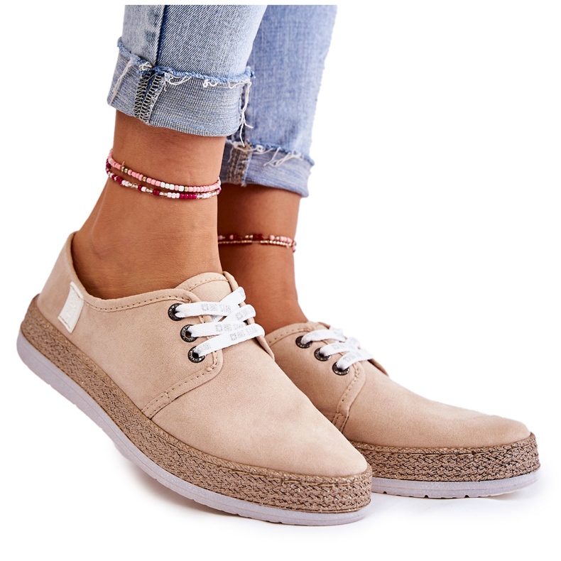 Sneakers Basse da Donna Memory Foam System Big Star Beige KK276005