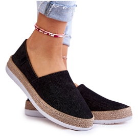 Sneakers da donna Slip On Big Star KK276008 Nere nero