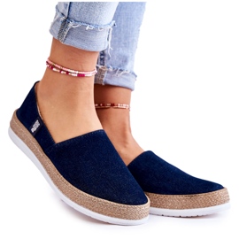 Sneakers da donna Slip On Big Star KK276009 Blu navy