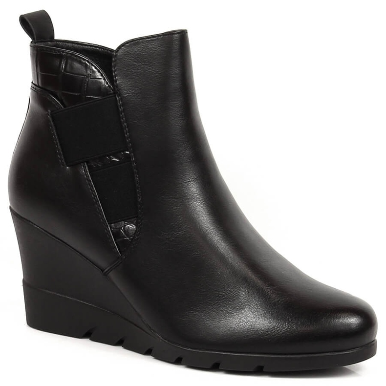 Nero Stivali con zeppa calda da donna Nero Filippo PAW386