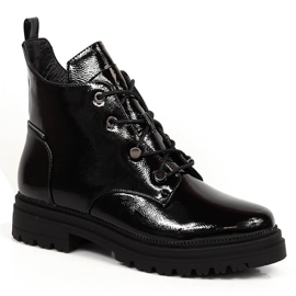 Stivali da donna isolati in vernice nera Filippo PAW387 nero